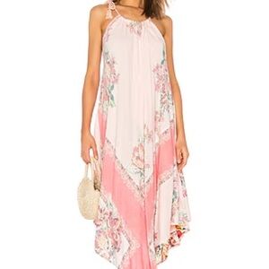 Free People Mind’s Eye Pink Floral Maxi Dress